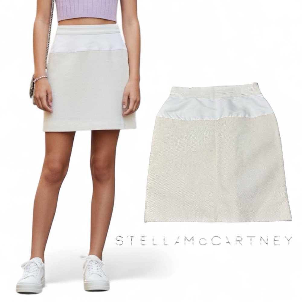 Stella McCartney Cream Ivory Mini Skirt Sz 40/ US 4 Closet Staple